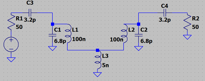 filtre 160Mhz coupl self